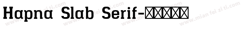 Hapna Slab Serif字体转换